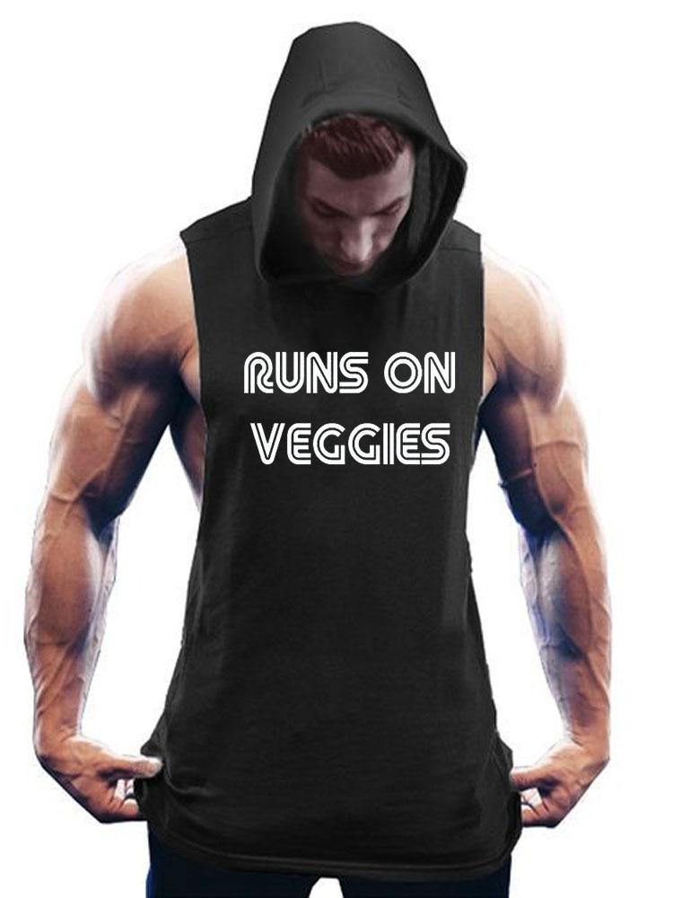 Runs On Veggies Hooded Tank