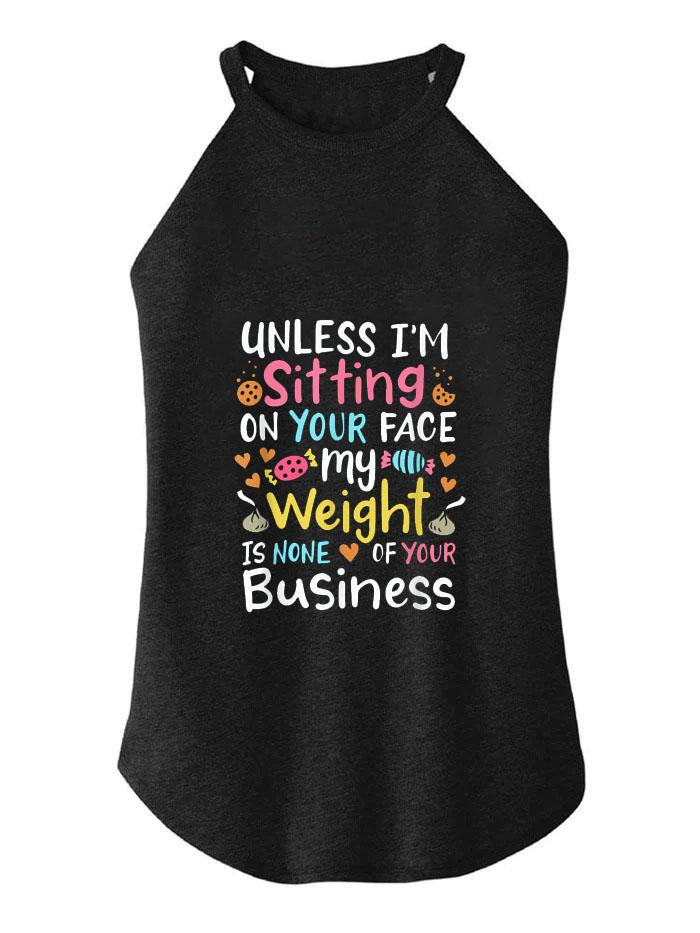 UNLESS I'M SITTING ON YOUR FACE ROCKER COTTON TANK