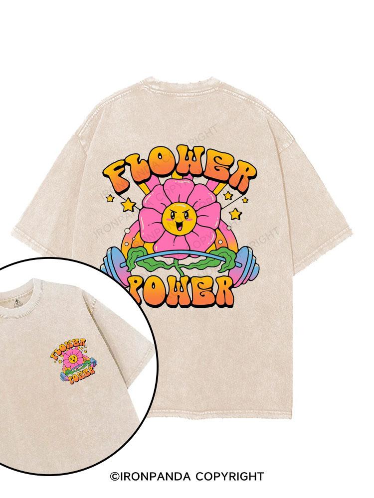 Flower Power printed Gym Shirt