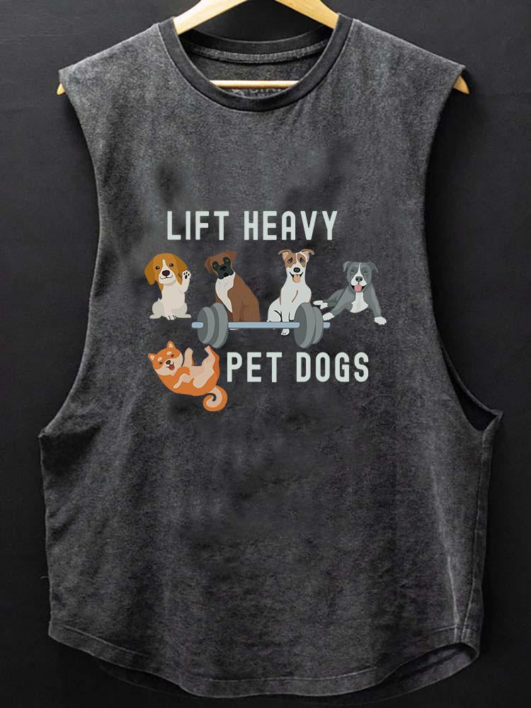 lift heavy pet dogs SCOOP BOTTOM COTTON TANK