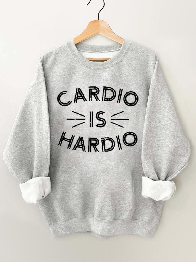 Cardio is Hardio Vintage Gym Sweatshirt