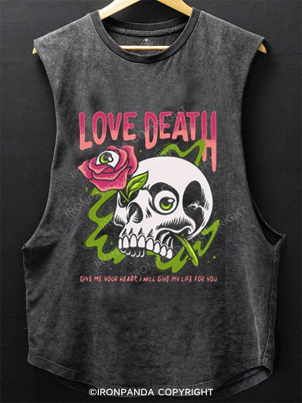 LOVE DEATH SCOOP BOTTOM COTTON TANK