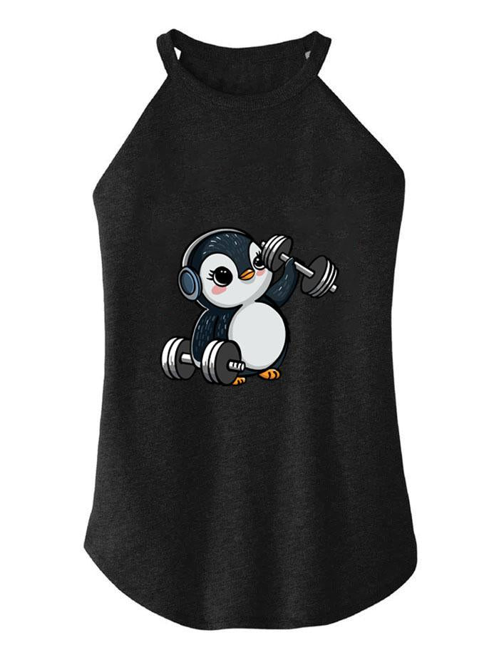 DUMBBEL PENGUIN  ROCKER COTTON TANK