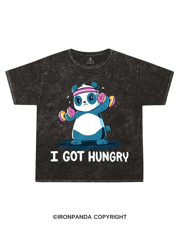 I GOT HUNGRY Kids Washed T-Shirt