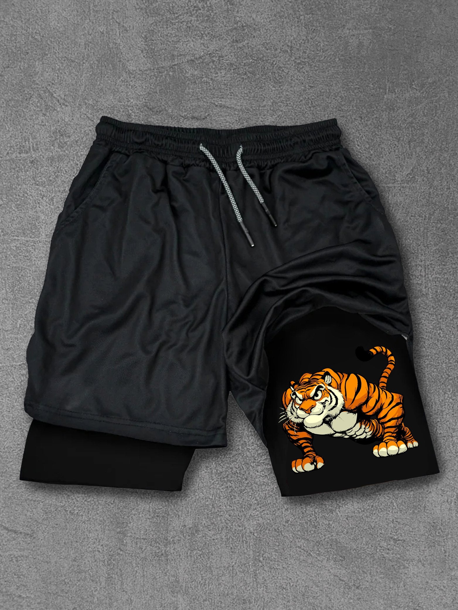 Pushing Up Tiger Performance Training Shorts