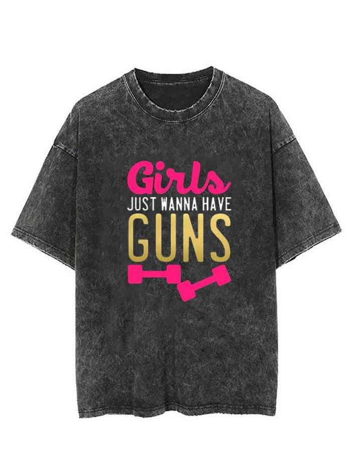 Girls just wanna have guns Vintage Gym Shirt