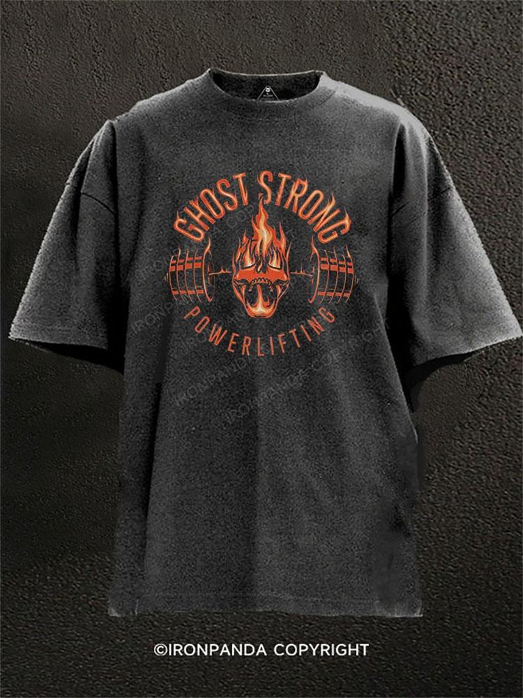 Ghost Strong Powerlifting Washed Gym Shirt