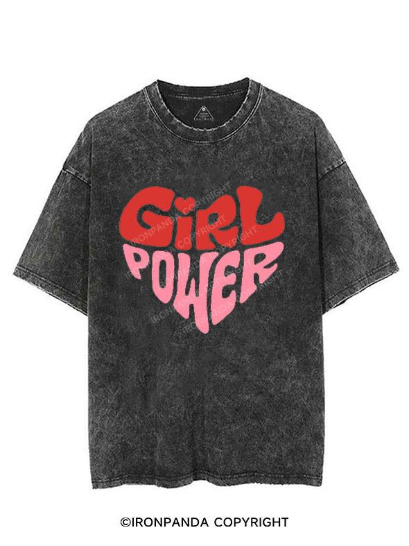 GIRL POWER VINTAGE GYM SHIRT