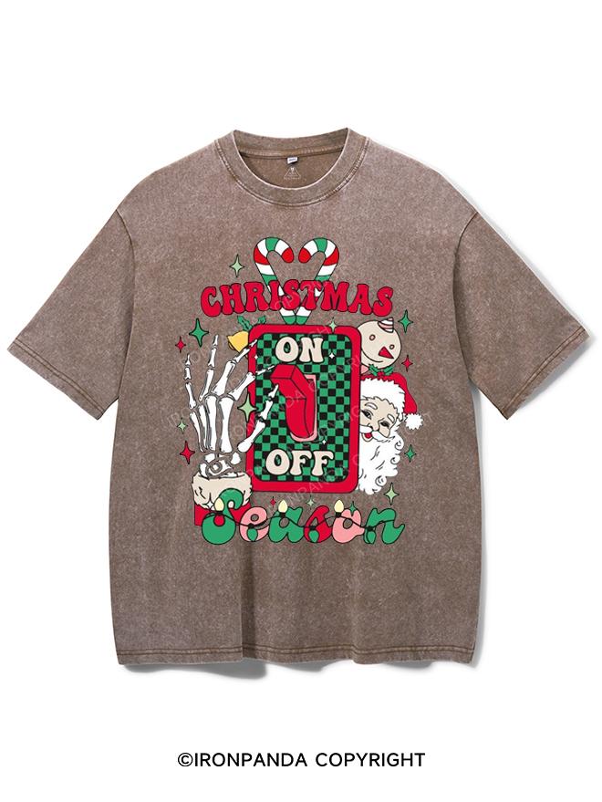 TURN ON THE CHRISTMAS SEASON MODE VINTAGE GYM SHIRT