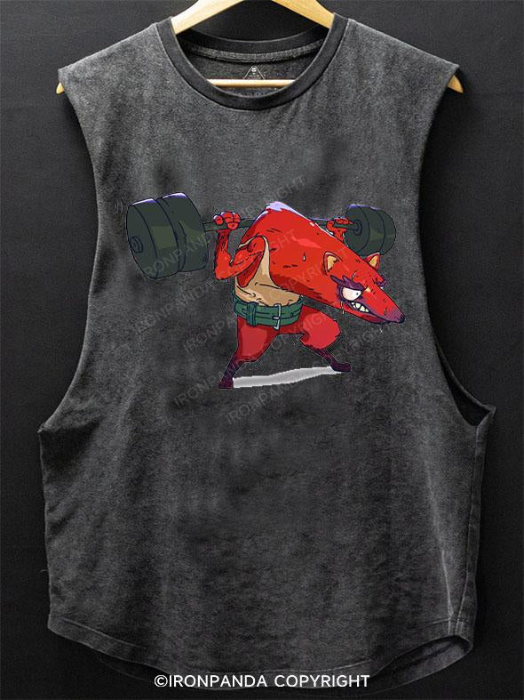 Wolf Squat SCOOP BOTTOM COTTON TANK