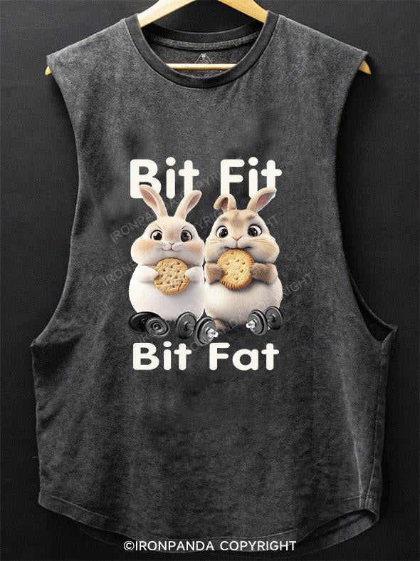 BIT FIT BIT FAT BUNNY SCOOP BOTTOM COTTON TANK