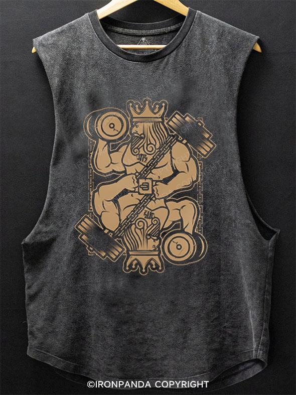 Workout and Play Hard SCOOP BOTTOM COTTON TANK