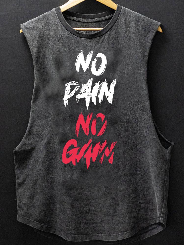 No pain no gain SCOOP BOTTOM COTTON TANK