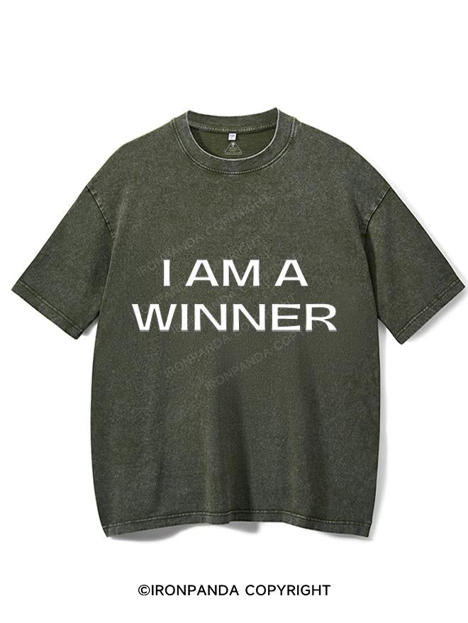 I AM A WINNER VINTAGE GYM SHIRT