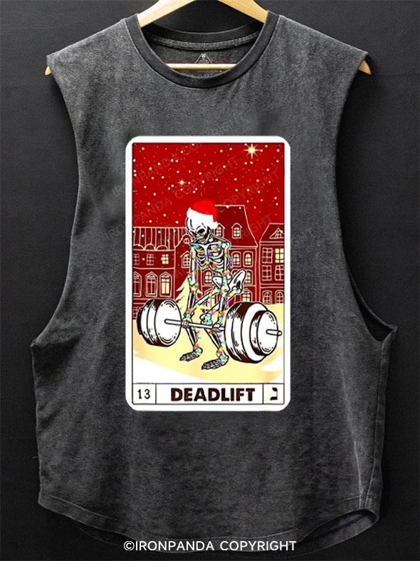 Deadlift Skeleton Tarot SCOOP BOTTOM COTTON TANK