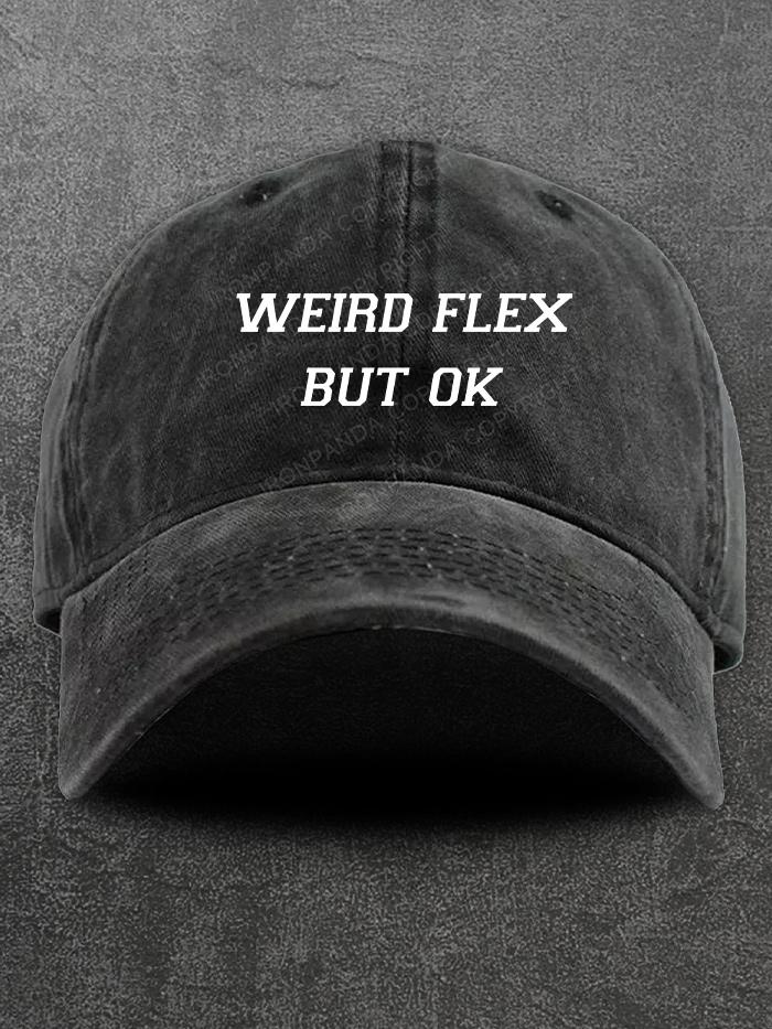 Weird flex but ok Washed Gym Cap