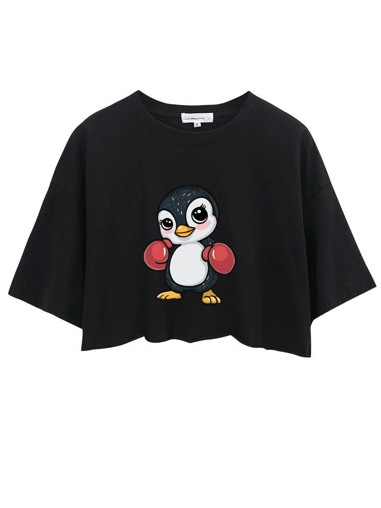 PENGUIN BOXING CROP TOPS