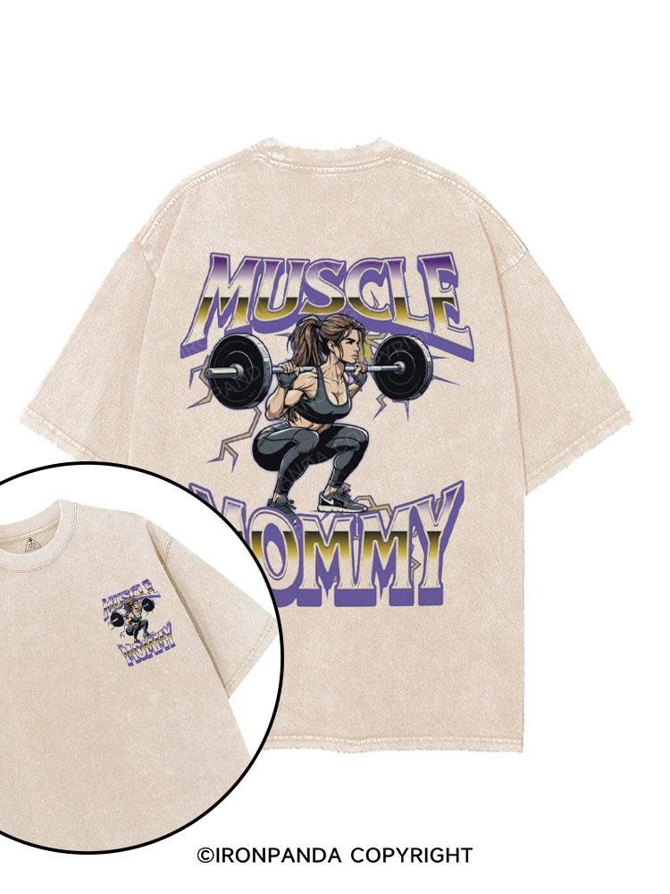 Muscle Mommy  printed Gym Shirt