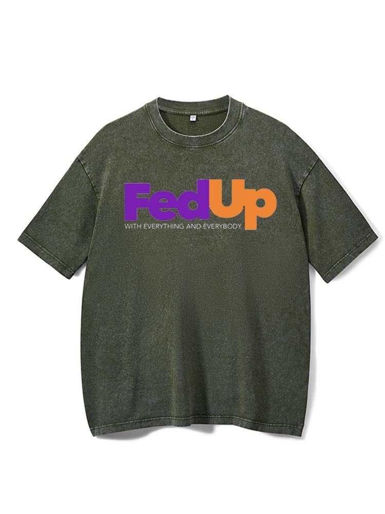 FedUp Washed Gym Shirt