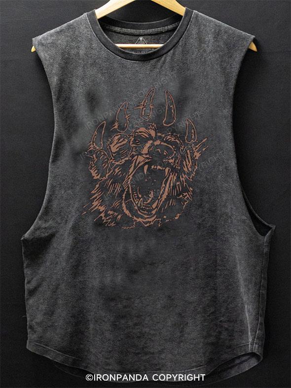 fierce bear claw SCOOP BOTTOM COTTON TANK