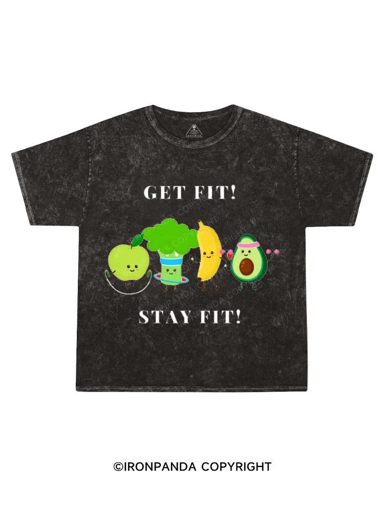 GET FIT STAY FIT Kids Washed T-Shirt