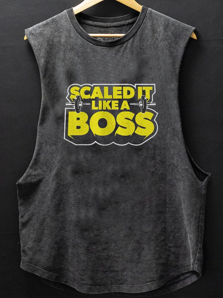 Scaled It Like A Boss SCOOP BOTTOM COTTON TANK