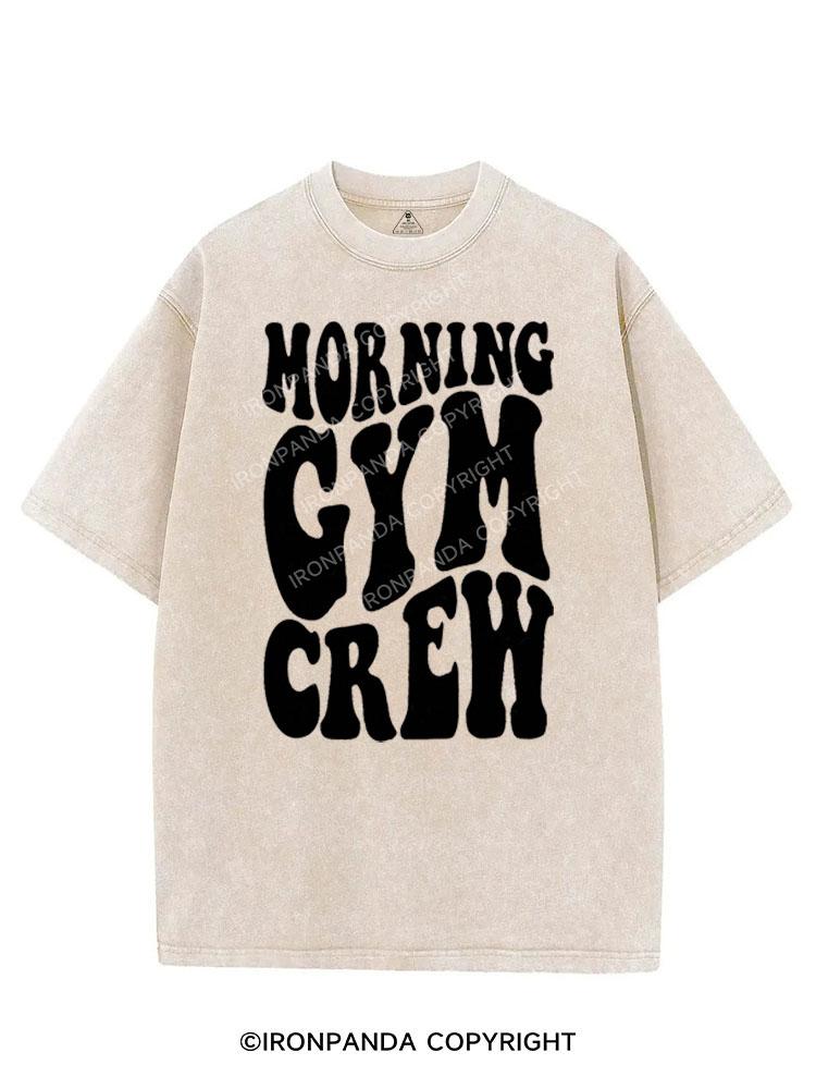 MORNING GYM CREW VINTAGE GYM SHIRT