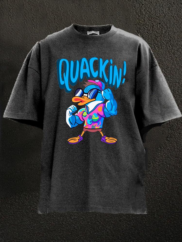 Release The Quackin Workout Washed Gym Shirt