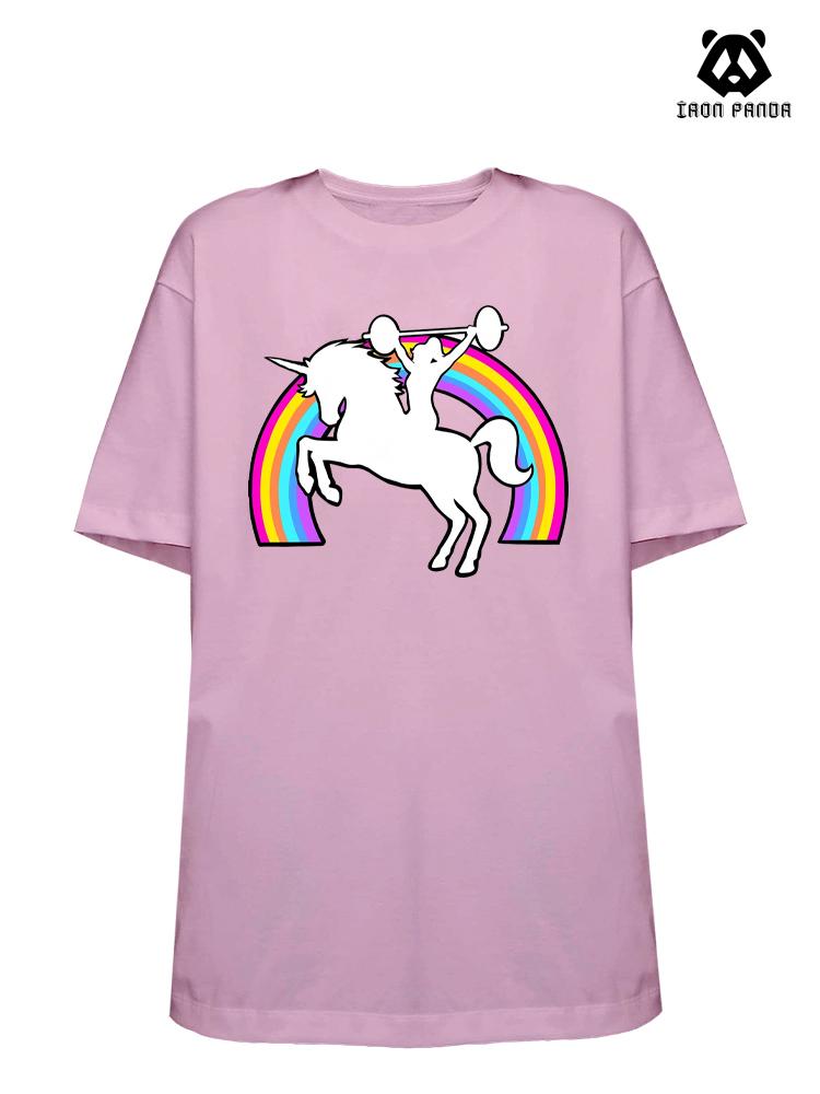 unicorn Loose fit cotton  Gym T-shirt