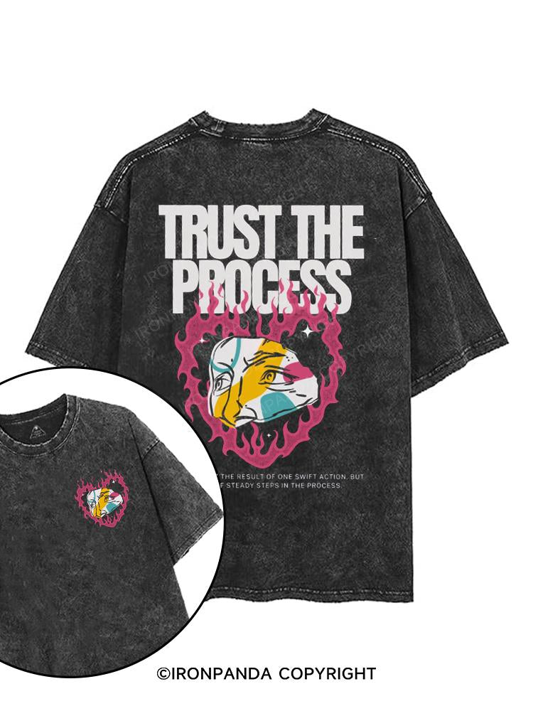 TRUST THE PROCESS printed Gym Shirt