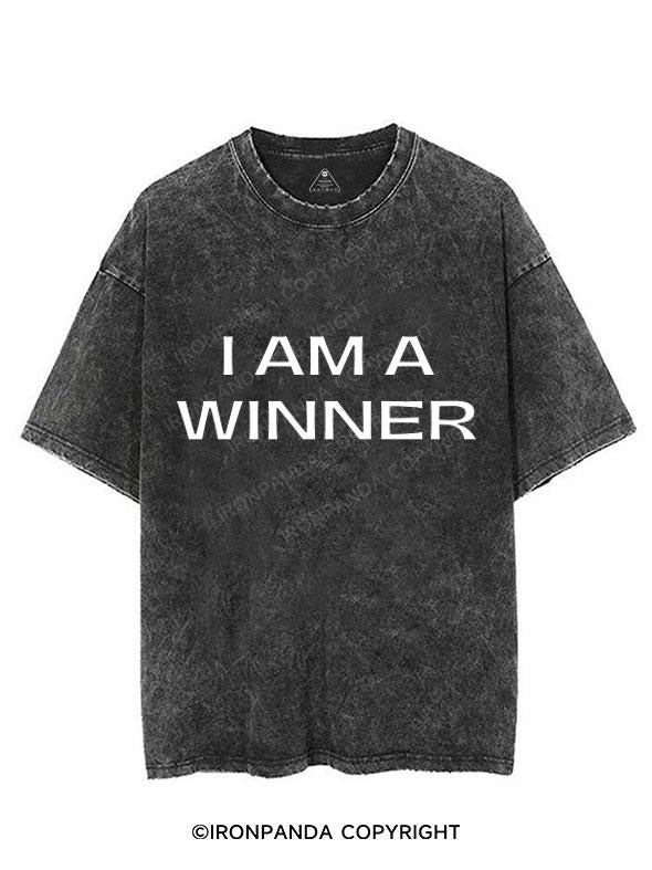 I AM A WINNER VINTAGE GYM SHIRT