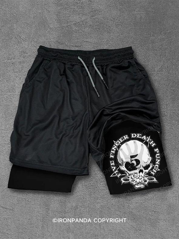 5 Finger Death Punch Performance Training Shorts