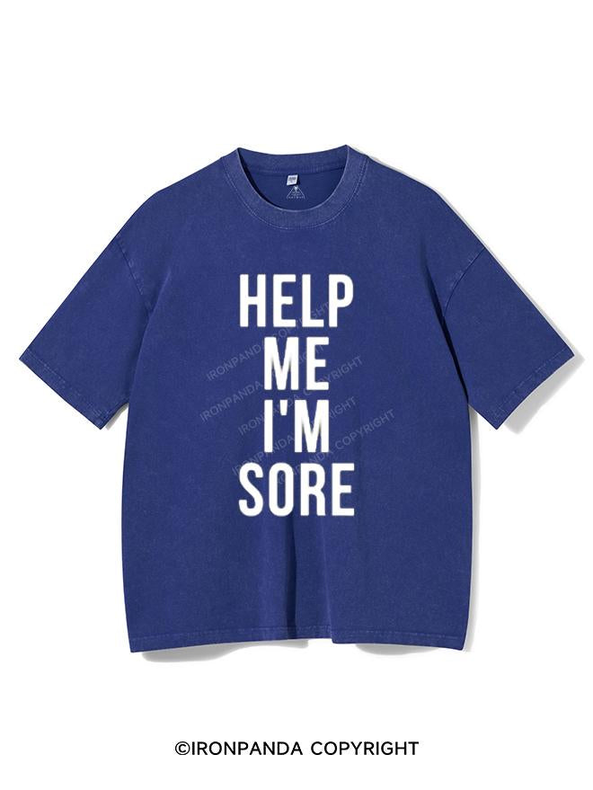 HELP ME I'M SORE VINTAGE GYM SHIRT