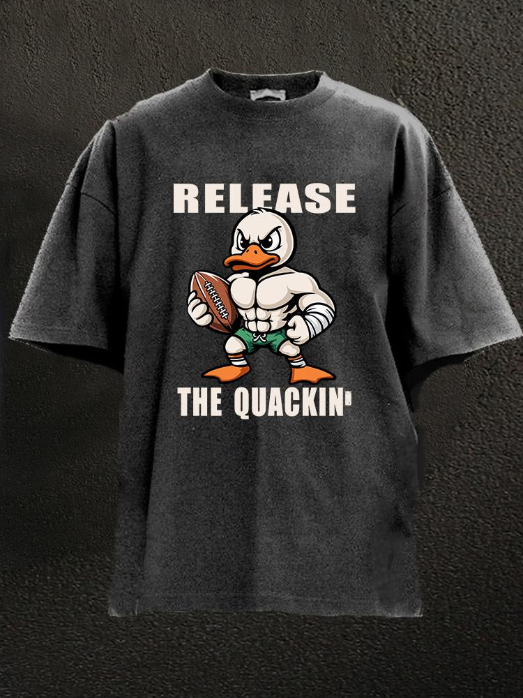 release the quackin' Rugby Washed Gym Shirt