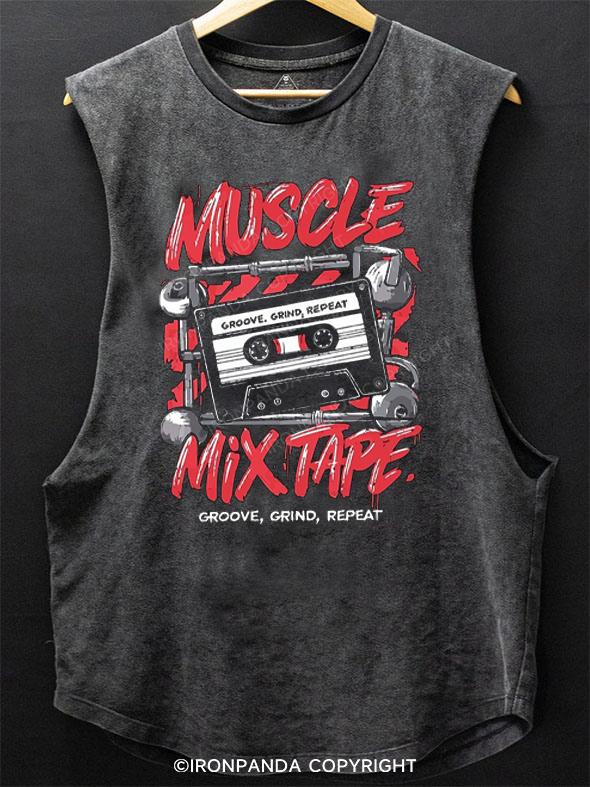 Muscle Mixtape：Groove, Grind, Repeat SCOOP BOTTOM COTTON TANK