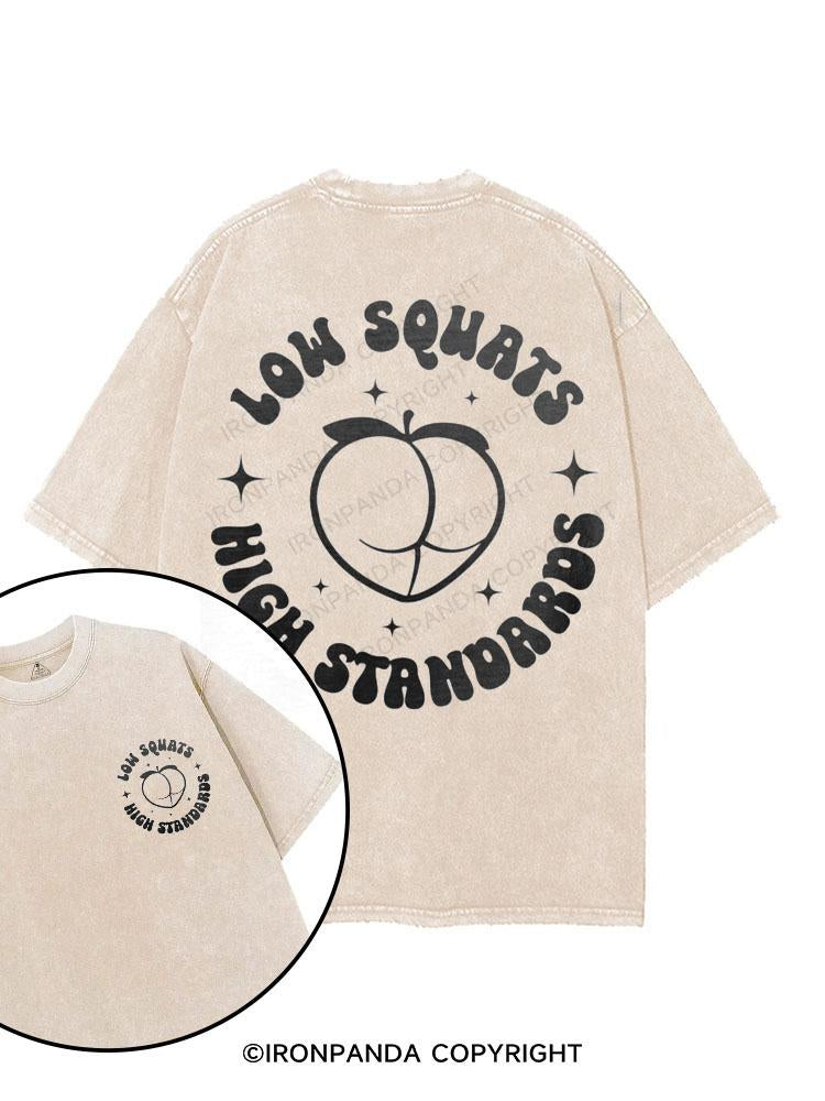 Low Squats High Standards printed Gym Shirt