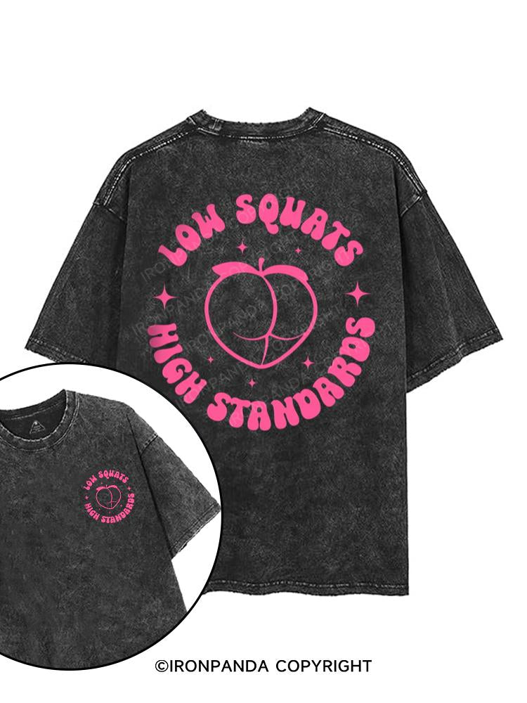 Low Squats High Standards printed Gym Shirt