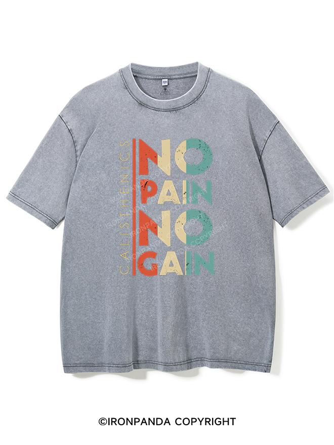 NO PAIN NO GAIN VINTAGE GYM SHIRT