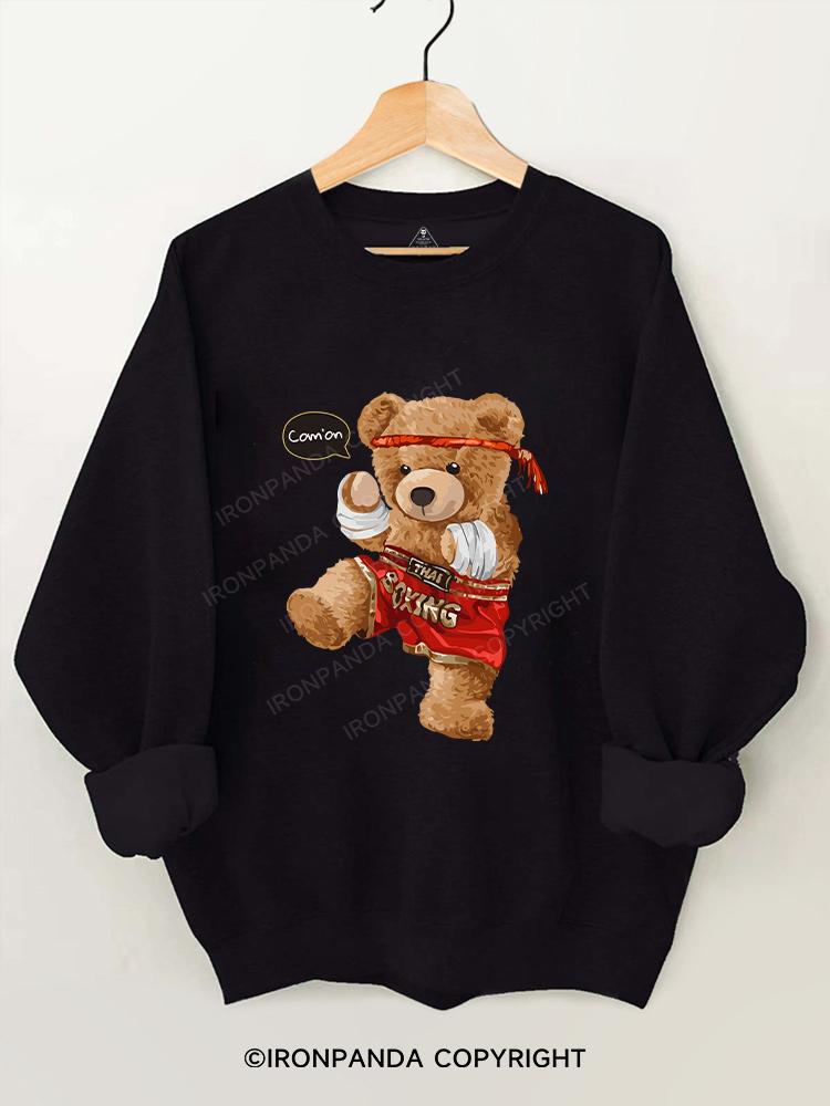 boxing bear Gym Sweatshirt