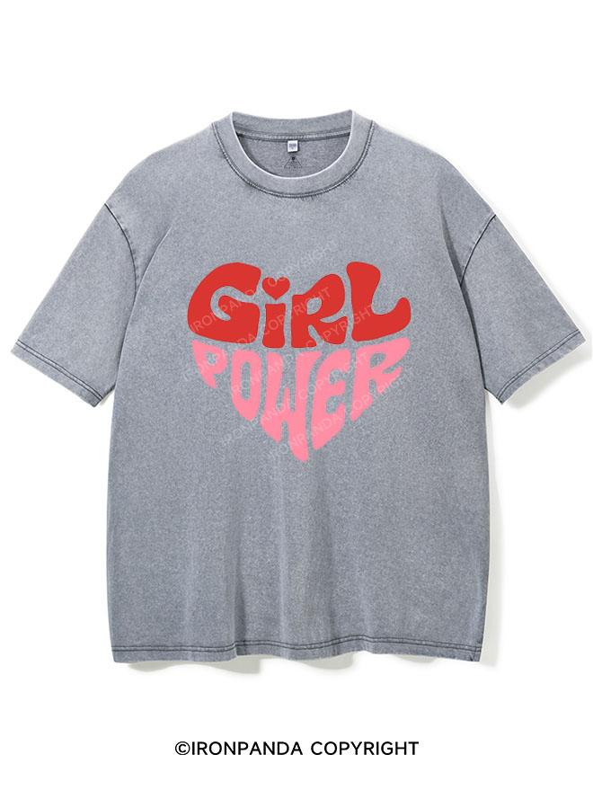 GIRL POWER VINTAGE GYM SHIRT