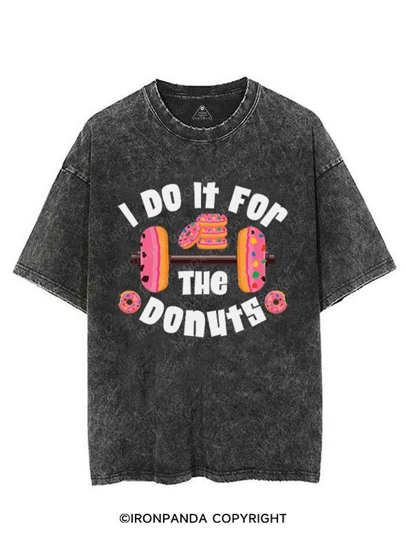 I Do It For  THE Donuts VINTAGE GYM SHIRT