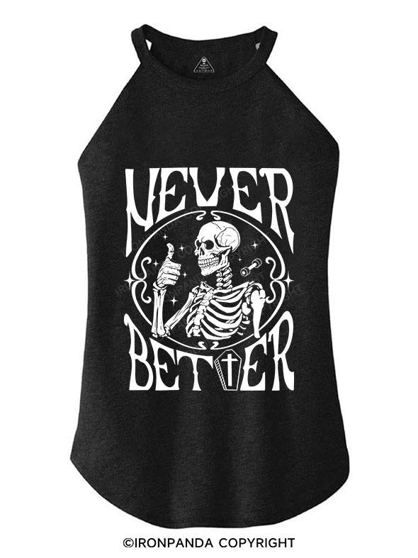 NEVER BETTER TRI ROCKER COTTON TANK