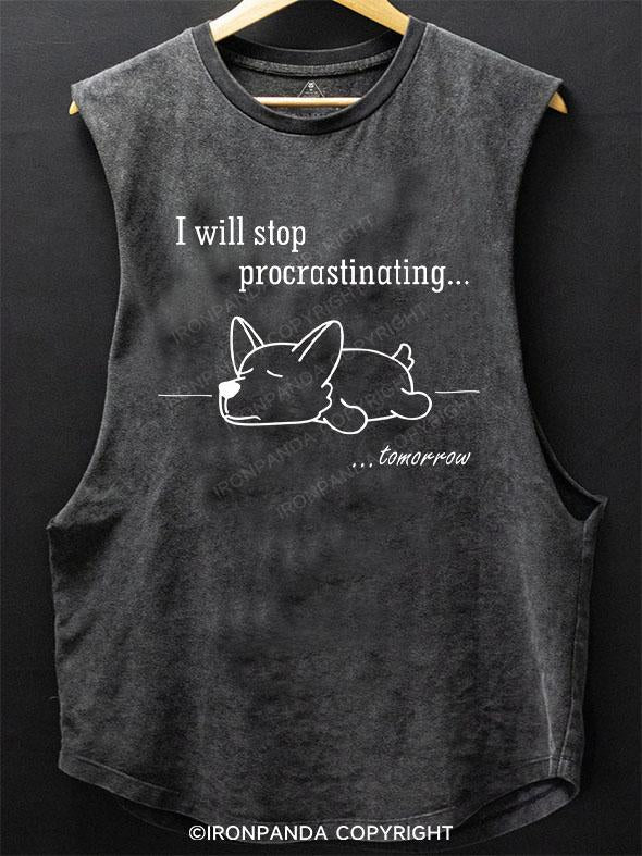 I will stop procrastinating... SCOOP BOTTOM COTTON TANK