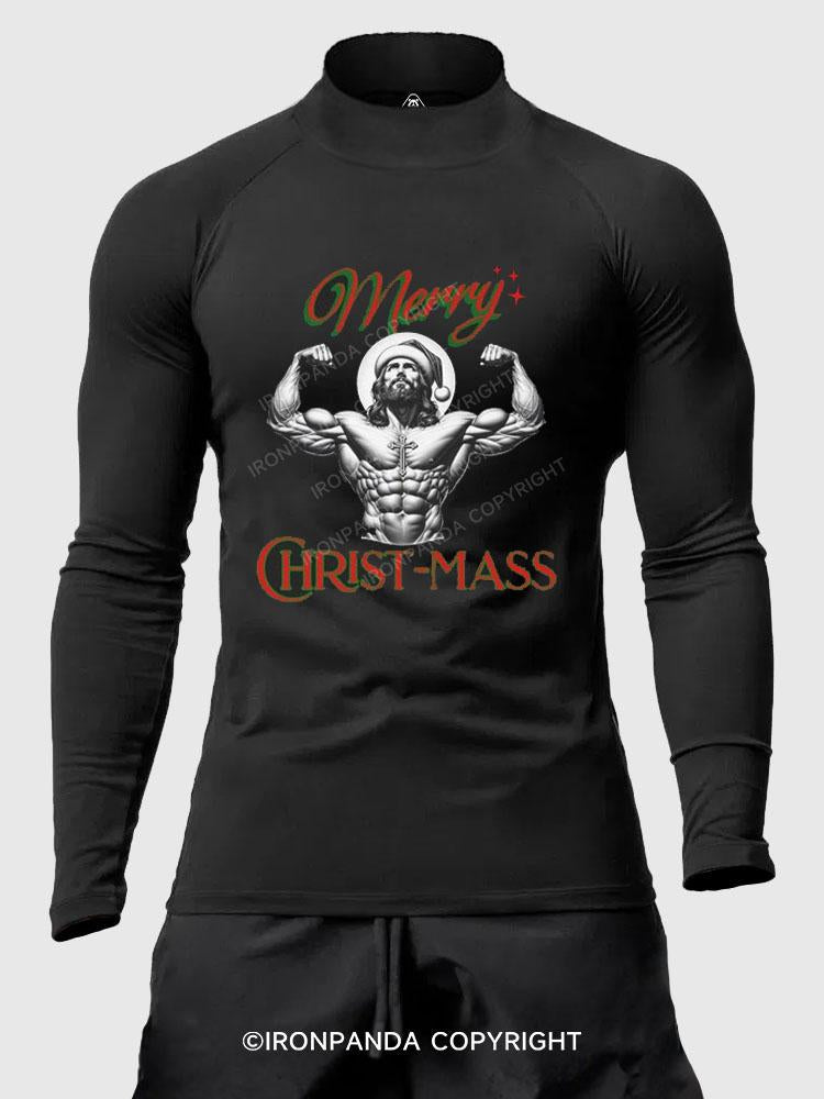 Merry Christ-Mass Men's Fitted Mock