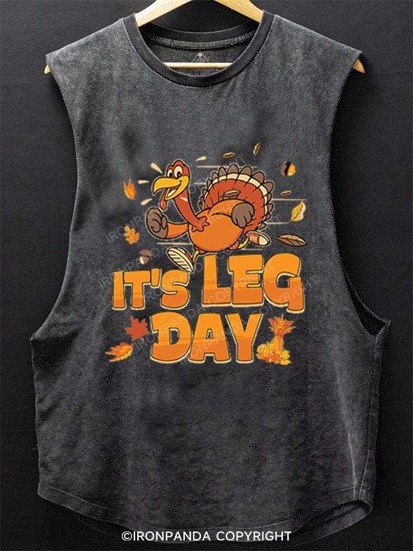 IT'S LEG DAY SCOOP BOTTOM COTTON TANK