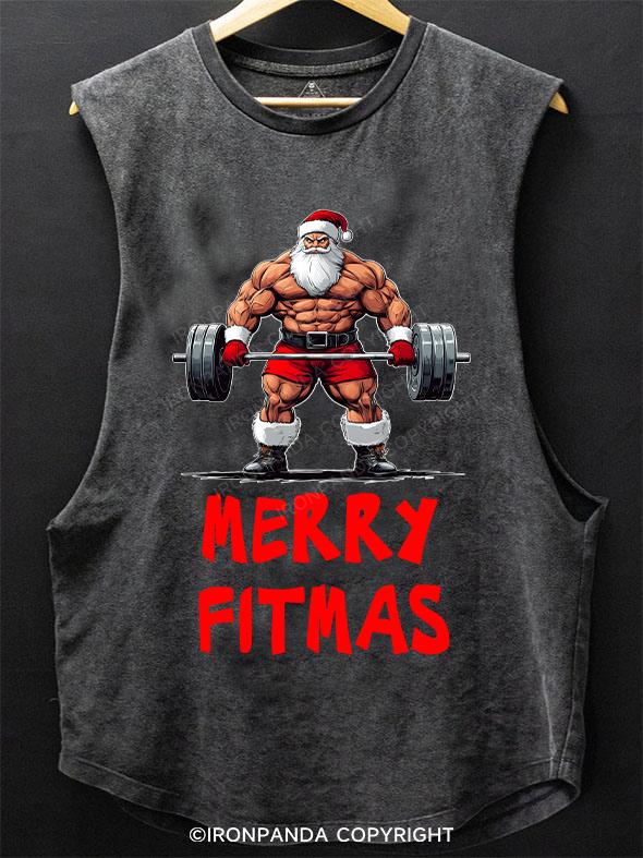 Merry Liftmas SCOOP BOTTOM COTTON TANK