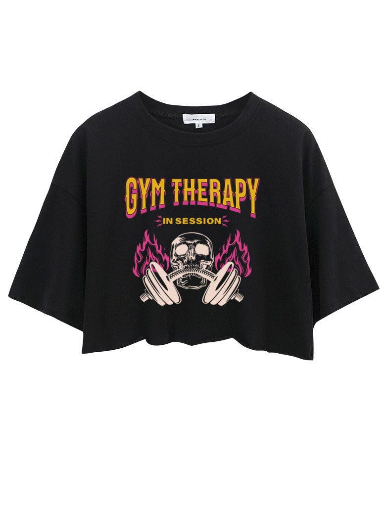 GYM THERAPY IN SESSION CROP TOPS