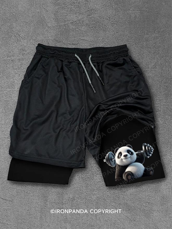 Dumbbell panda Performance Training Shorts