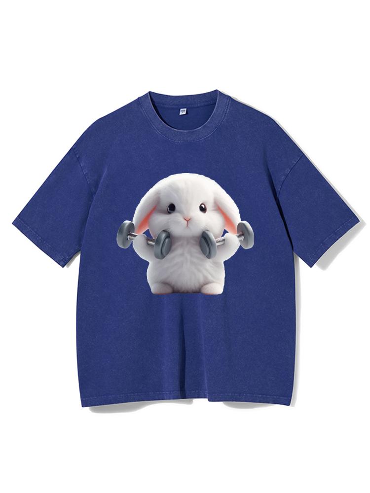 Gym Rabbit Washed Gym Shirt