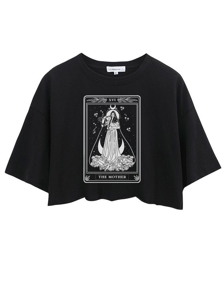 THE MOTHER TAROT CARD CROP TOPS